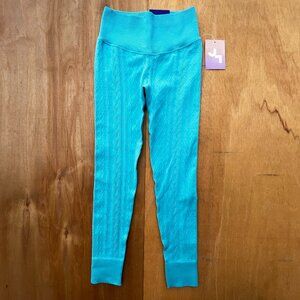 JOY LAB HIGH RISE WOMEN’S 7/8 LEGGINGS sz XS Sky Teal Stretchy Yoga Gym NWT